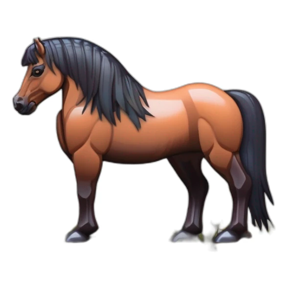 muscular-horse sticker