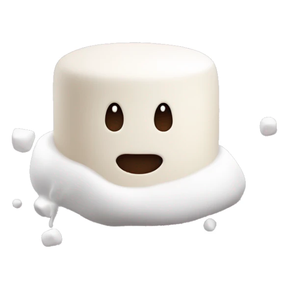 Marshmallow in milk (no face on marshmellow) sticker