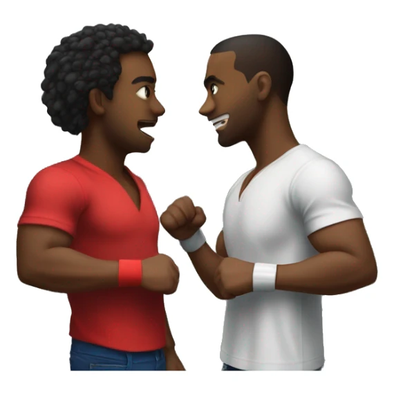 2 Haitians and 1 Trinidadian slap boxing in the elevator. sticker