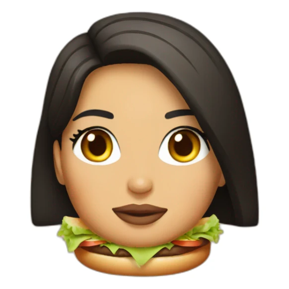 kim  Kardashian hamburger sticker