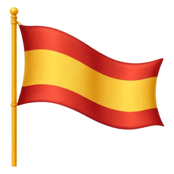 Yellow and red flag sticker