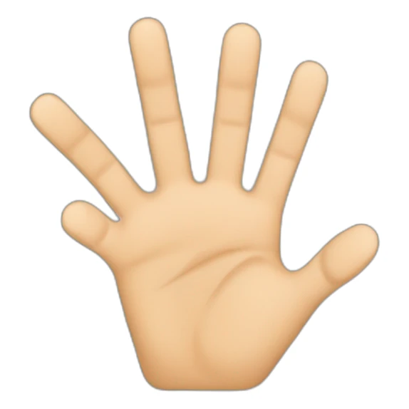 Two hand making sign of gun, using three fingers up and two closed palm to palm, two hands, ✋close 2 last fingers sticker