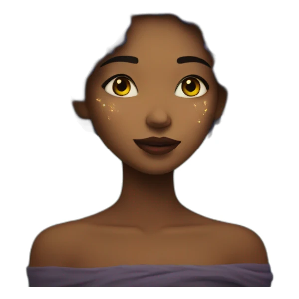 She is Made of stars scars flaws flowers sticker