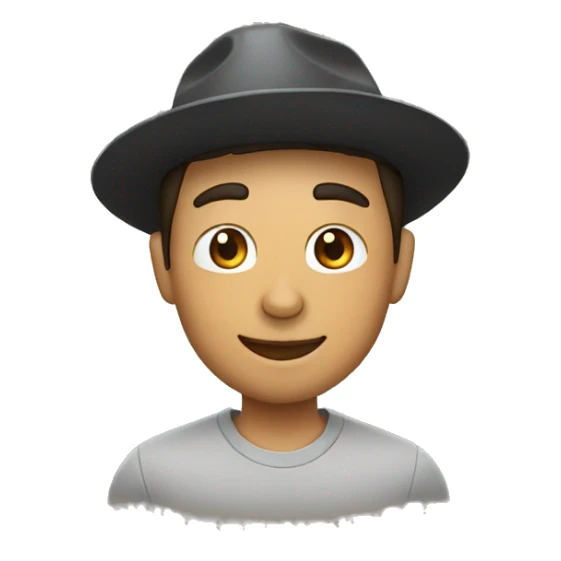 Man look like Ronaldo whit a cat in a hat sticker