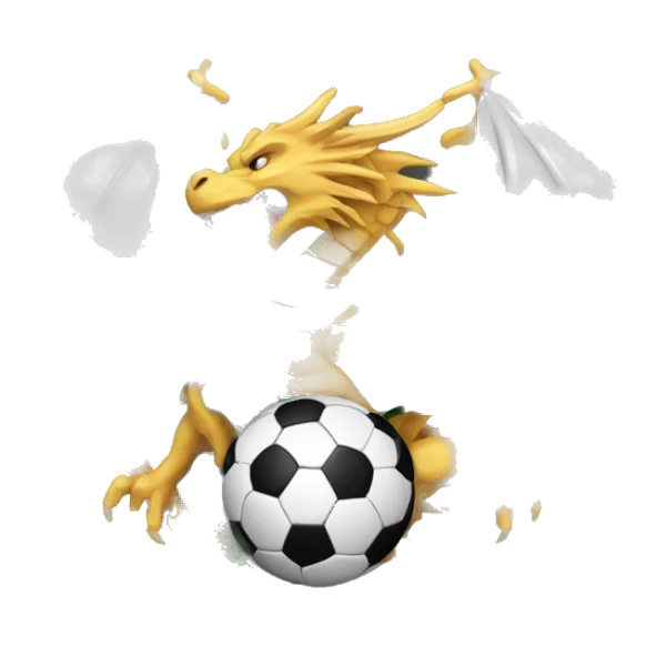 blason de football avec un dragon noir sticker