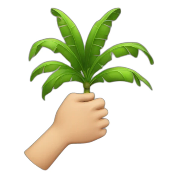 man with hand out showing palm angry sticker