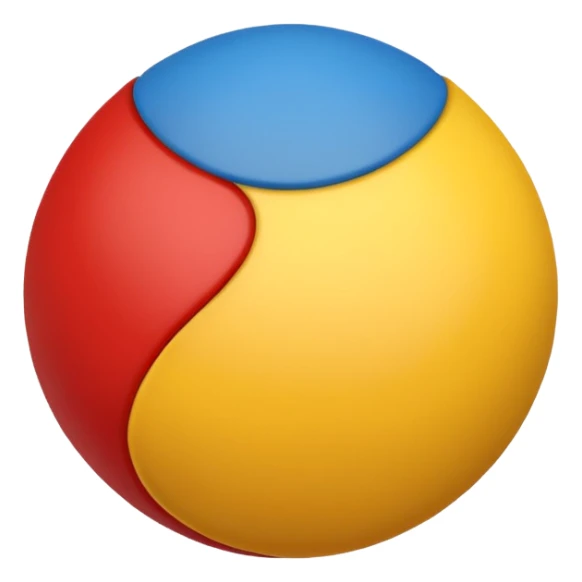 una palla gialorossa neroazzurra sticker