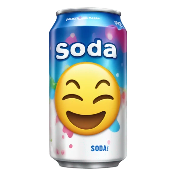 Can of soda sticker