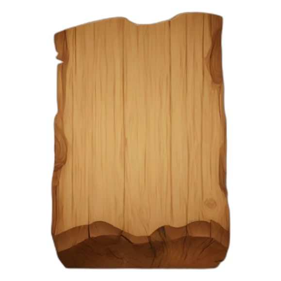 Piece of wood sticker