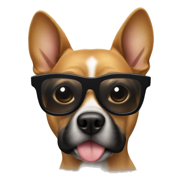 Dog with sunglasses  sticker