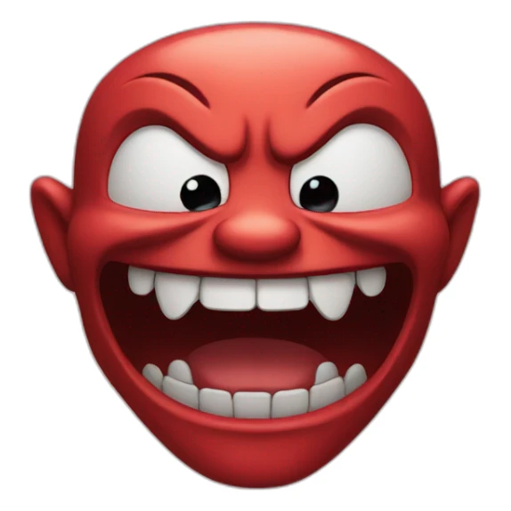 Demon laugh sticker