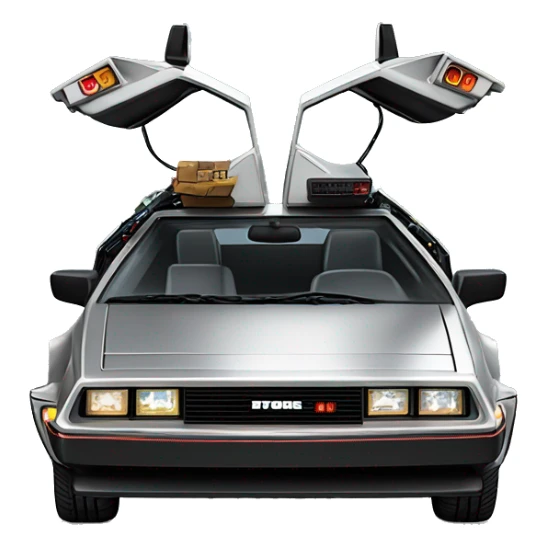 DeLorean back to the future lightspeed Point of Sale sticker