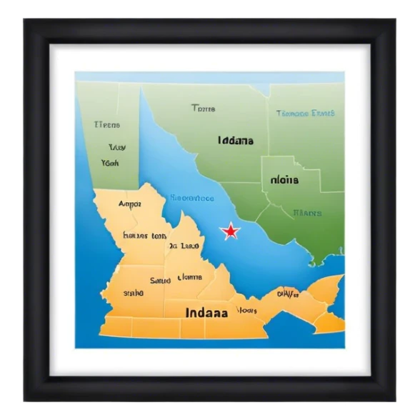 Tennessee and Indiana ￼ sticker