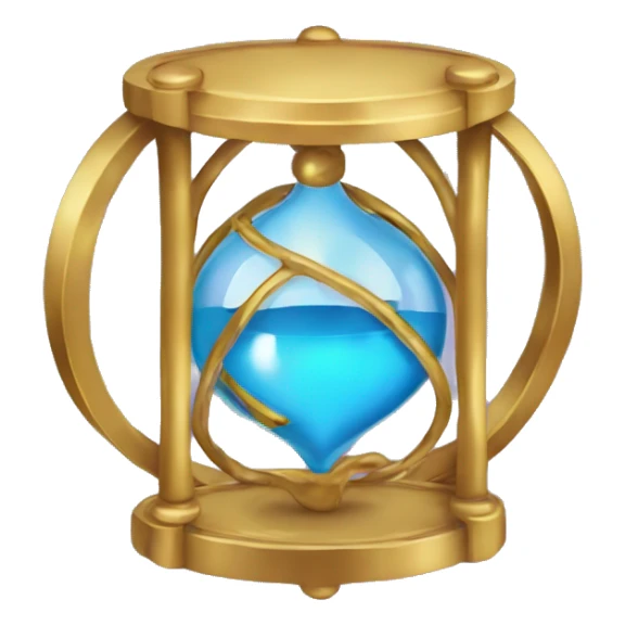 Time turner with a hourglass heart sticker