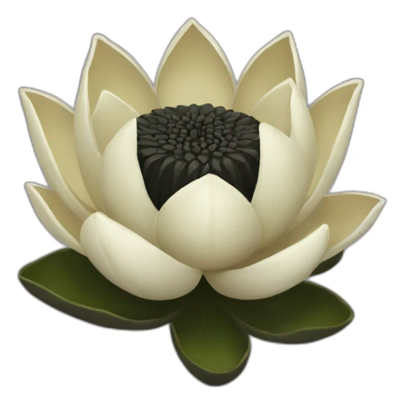 black lotus flower sticker