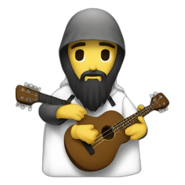 A jihadist sionist chatolic who plated ukulele  sticker