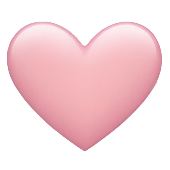 Light pink heart sticker