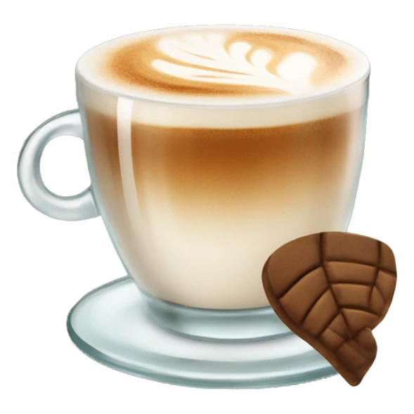 glass of cappuccino sticker