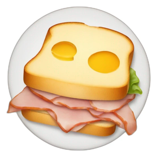 Hot ham and cheese sandwich sticker