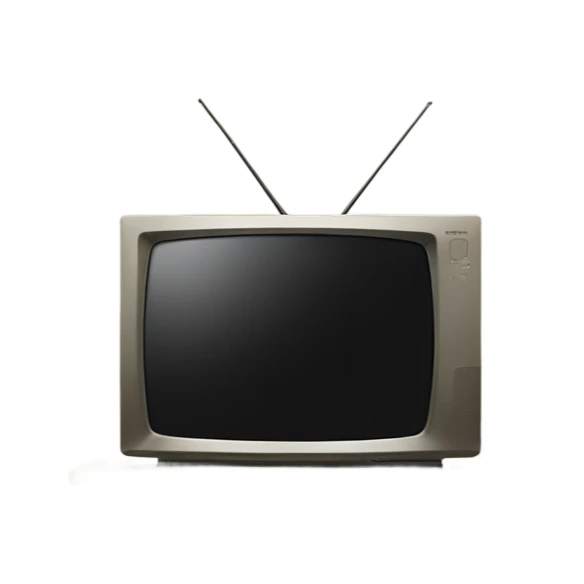 Lg tv with black screen on a beige tv stand sticker