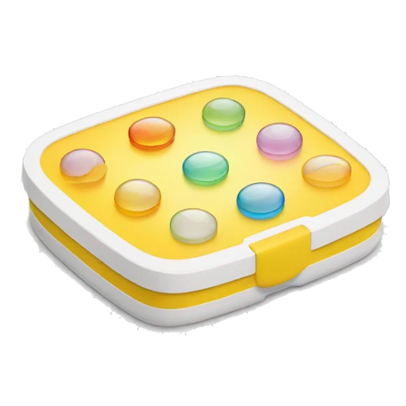 prescription contact lens storage case sticker