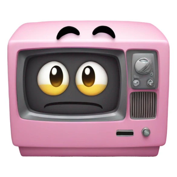 Tv with long Kirby eyes sticker
