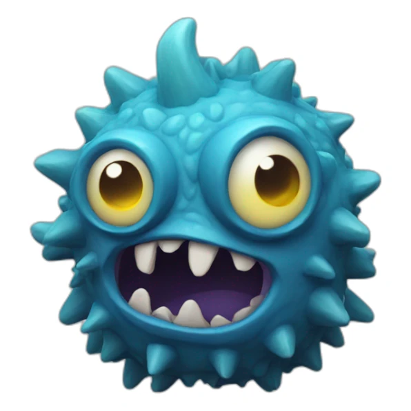 3d Monster sticker