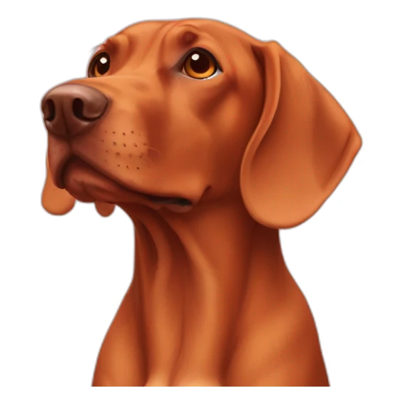 dog vizsla in love sticker