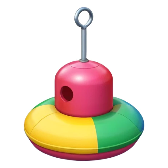 colorful pool green yellow red blue pink buoy sticker