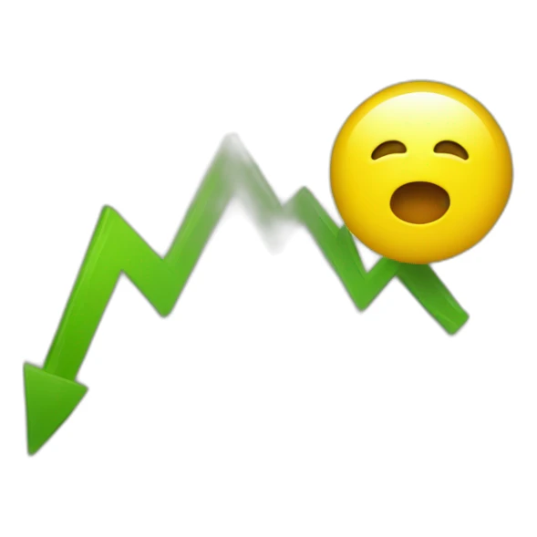 The stock market going up making money sticker