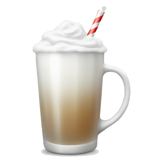 White asthetic clean Christmas drink sticker