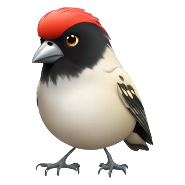 A finch with the head of Elvis  sticker