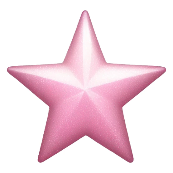 pale pink star sparkle sticker