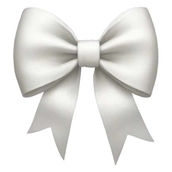 white bow sticker