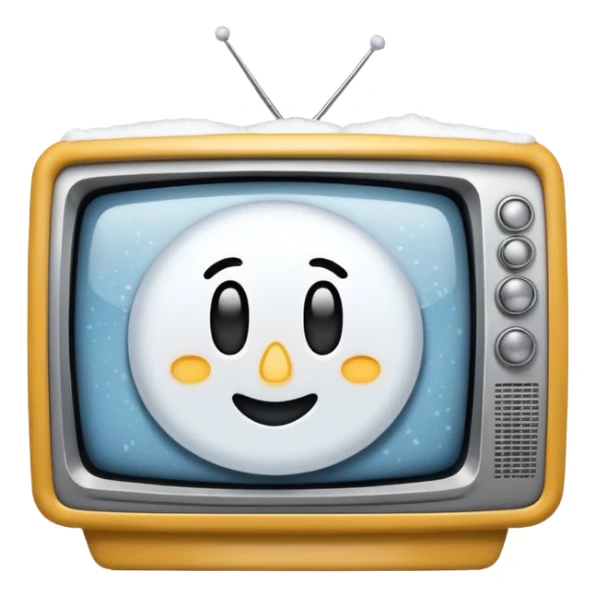 snowy TV screen in the Ring movie sticker