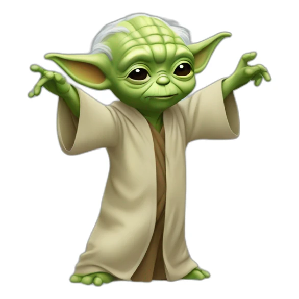 Yoda qui fait un dab sticker