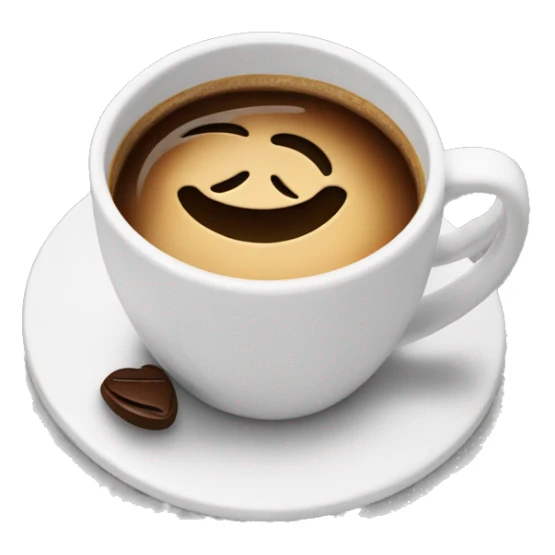 Emoji sipping coffee at the top it says sorry but coffee first sticker