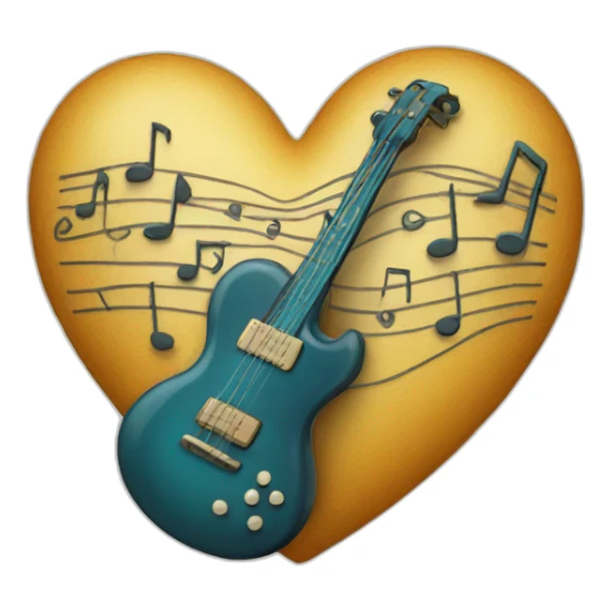 Music+Heart sticker