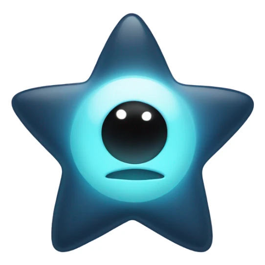 Soot sprite holding pastel blue star  sticker