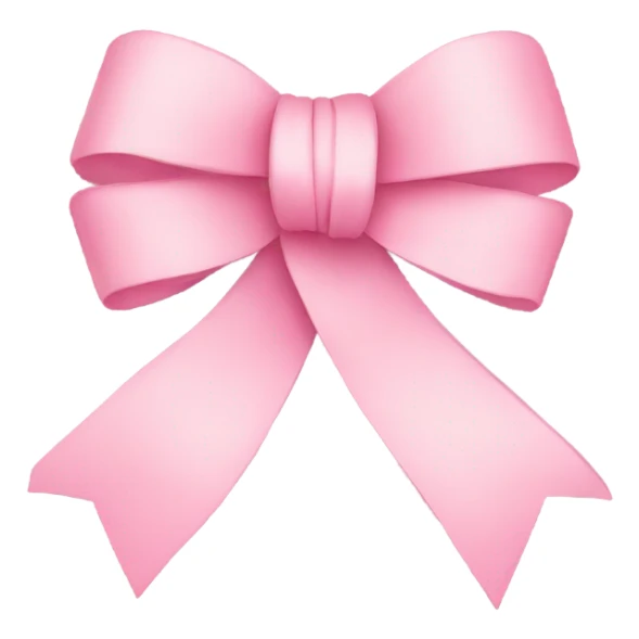 Baby pink ribbon bow  sticker