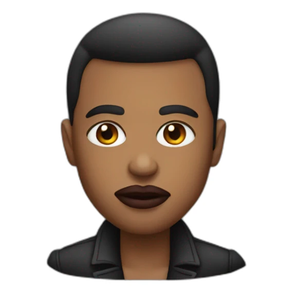 Gangster wearing lipstick  sticker