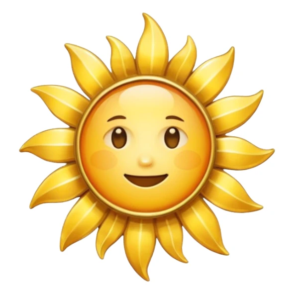 Verified badge with the body of a Sun ☀️ sticker