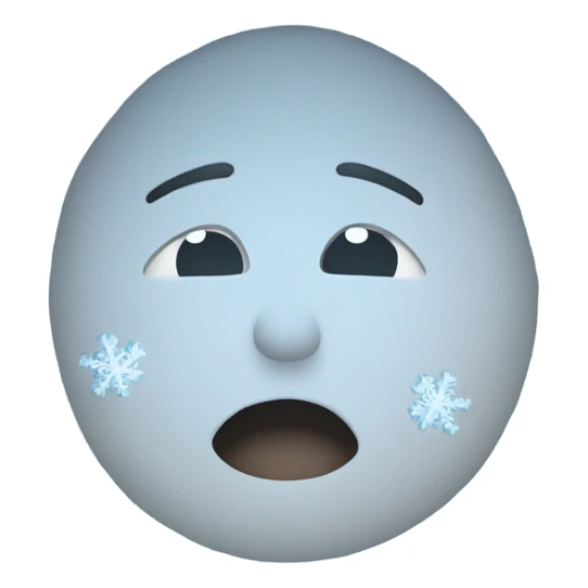 An icy mist enveloping a target, with frost and ice spreading over their body, causing them to freeze in place, surrounded by swirling snowflakes. sticker