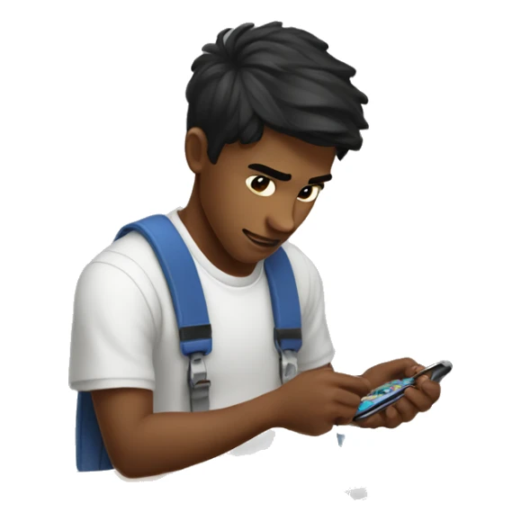 a young guy master with dark hair repairing iPhones sticker