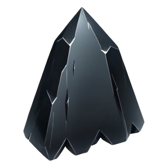 A raw obsidian shard with a glossy black surface.



































































 sticker
