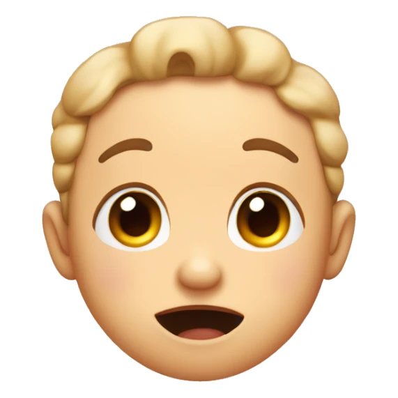 cute blushing face with begging eyes and L hands sticker