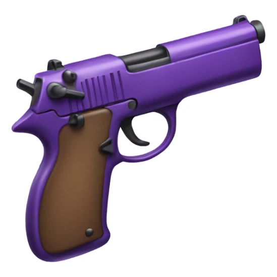 purple gun sticker