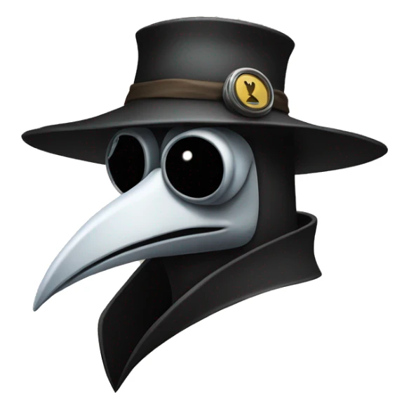 plague doctor, pedindo calma sticker