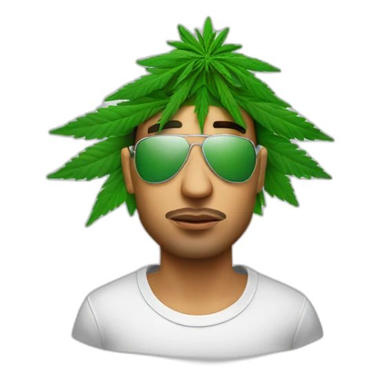 homme qui fume du cannabis avec un teeshirt amsterdam sticker