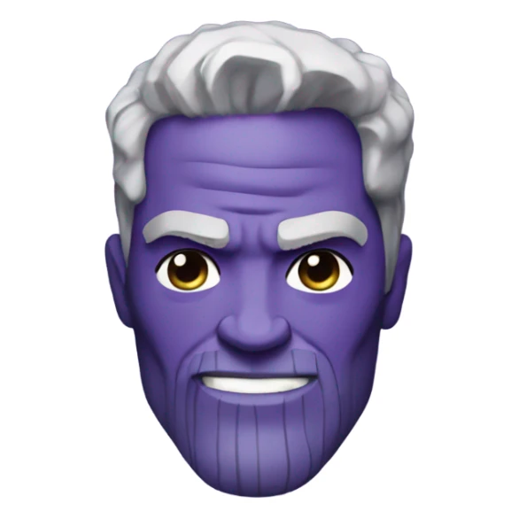 thanos T.O.P with purple hair sticker